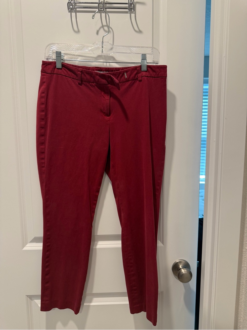 Dalia Burgundy Women's Pantsuit Pants